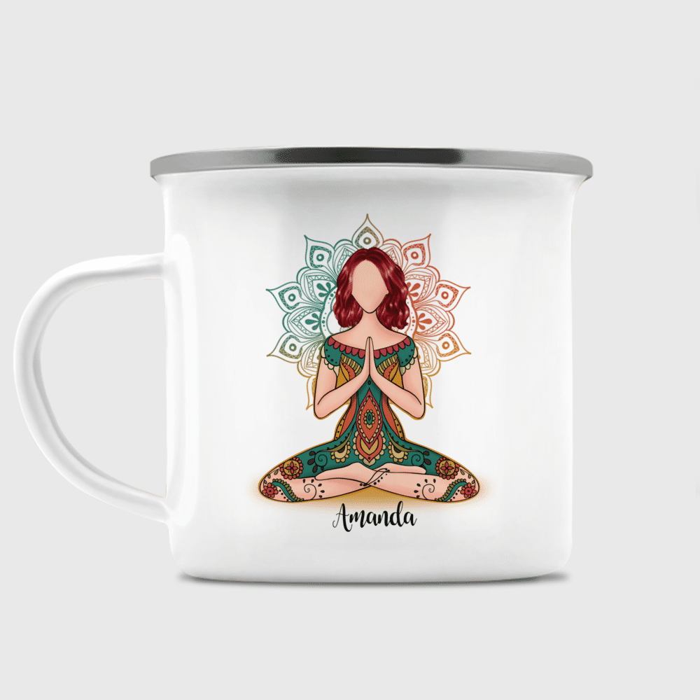 Yoga With Besties Always Together - Personalized Mug For Friends, For Her,  Yoga