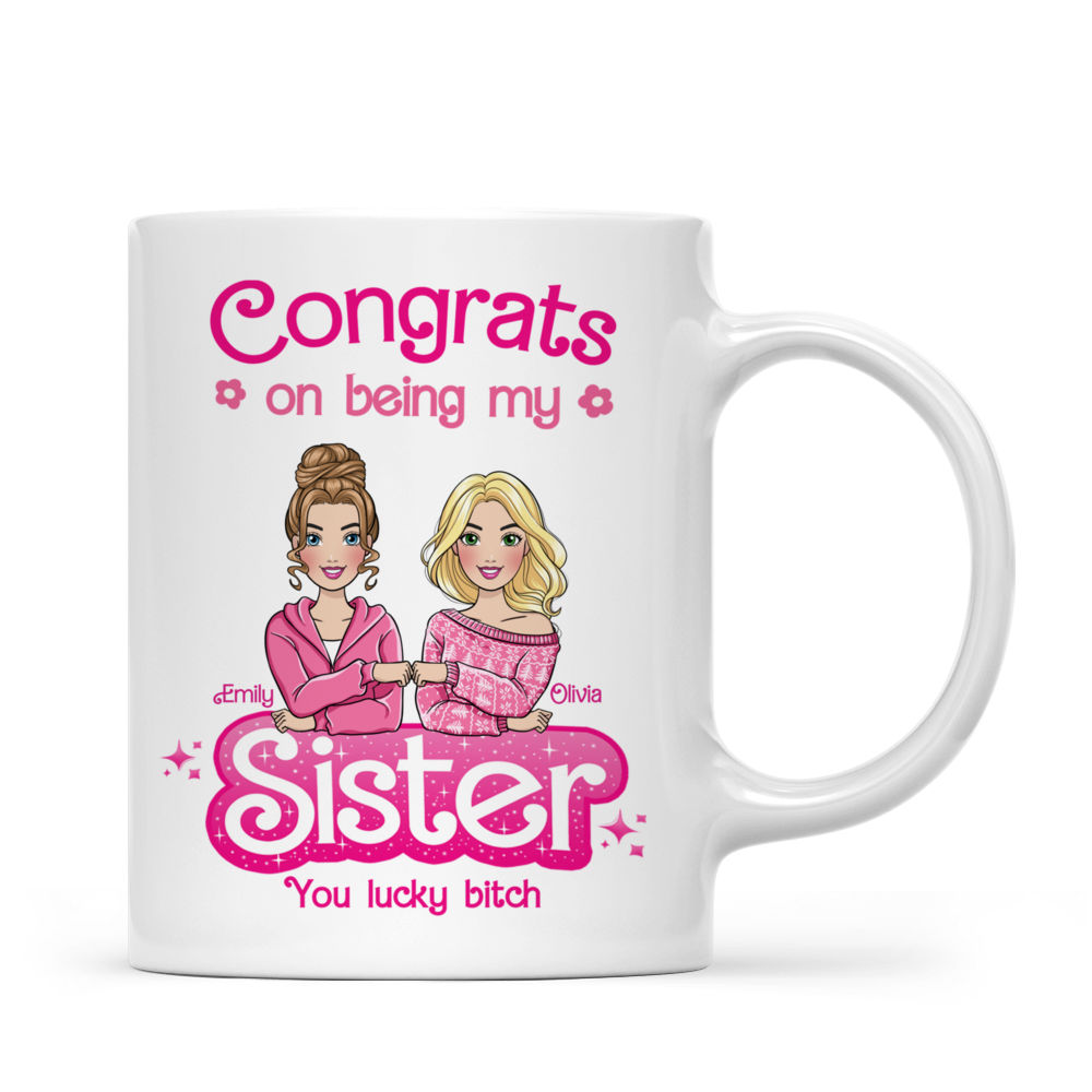 Personalized Mug - Sisters/Friends Mug - Congrats on being my Bestie (37058)_2