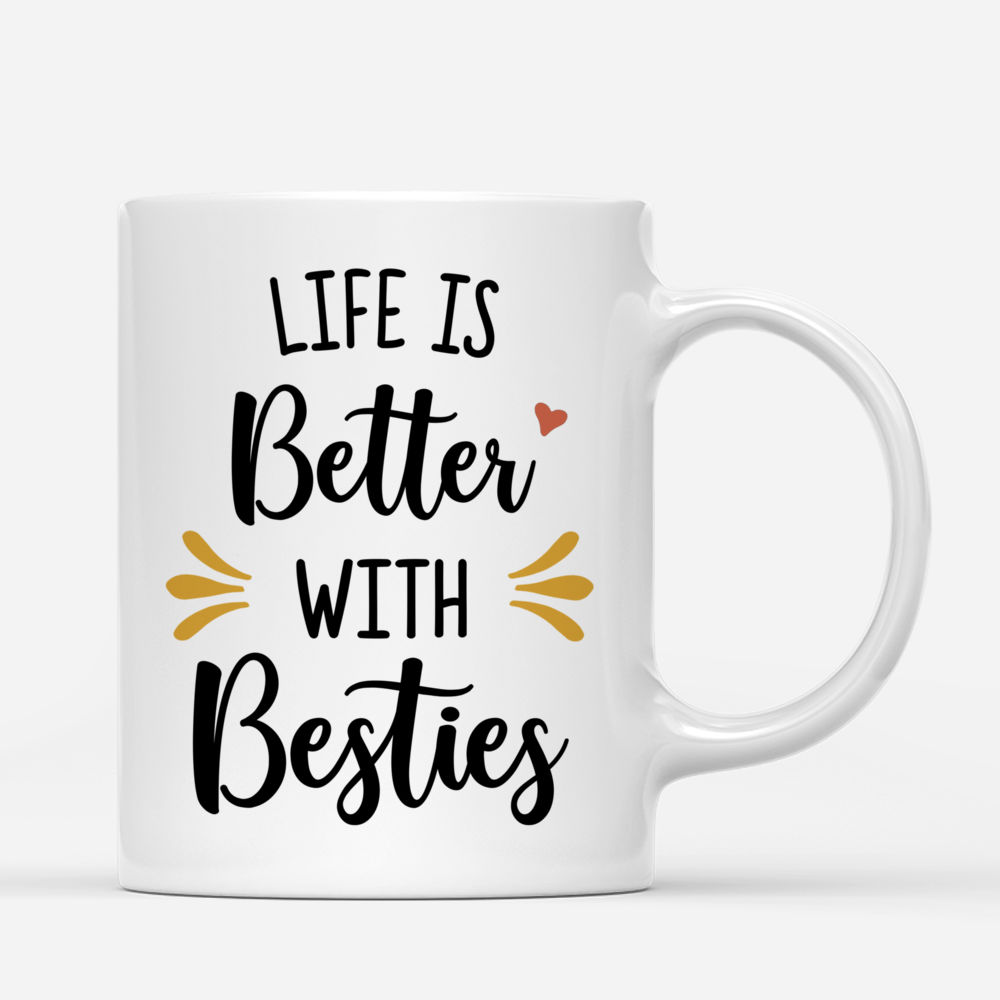 Personalized Mug - 2 Girls Yoga Mug - Life Is Better With Besties_2