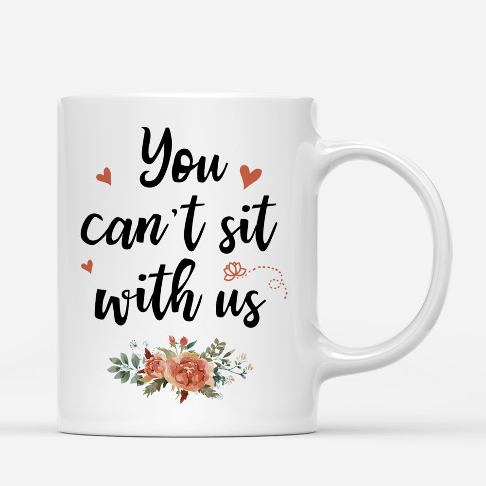 Personalized Mug - 2 Girls Yoga Mug - You can't sit with us_2