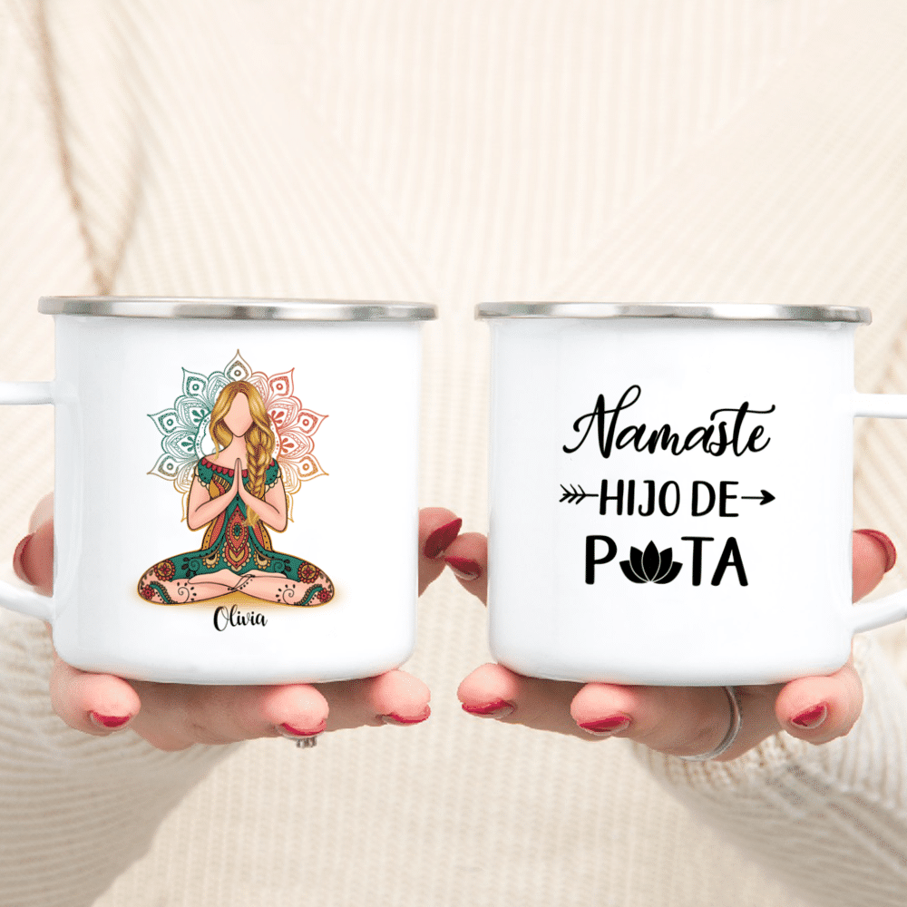 Yoga mug, lotus pose mug, yoga coffee mug, namaste, meditation, yoga g –  Apricus Finds