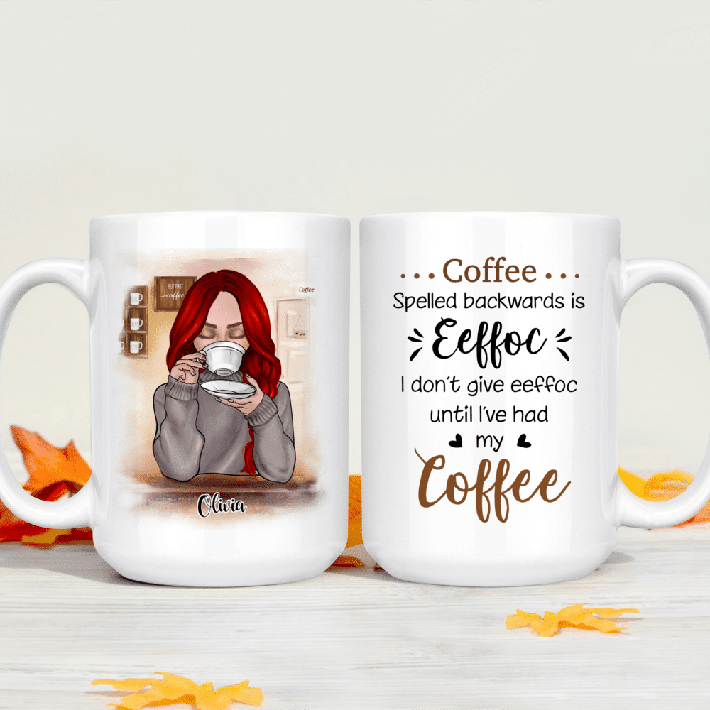 Cute Gnome Coffee Mug. I Don't Give Eeffoc Until Coffee M792