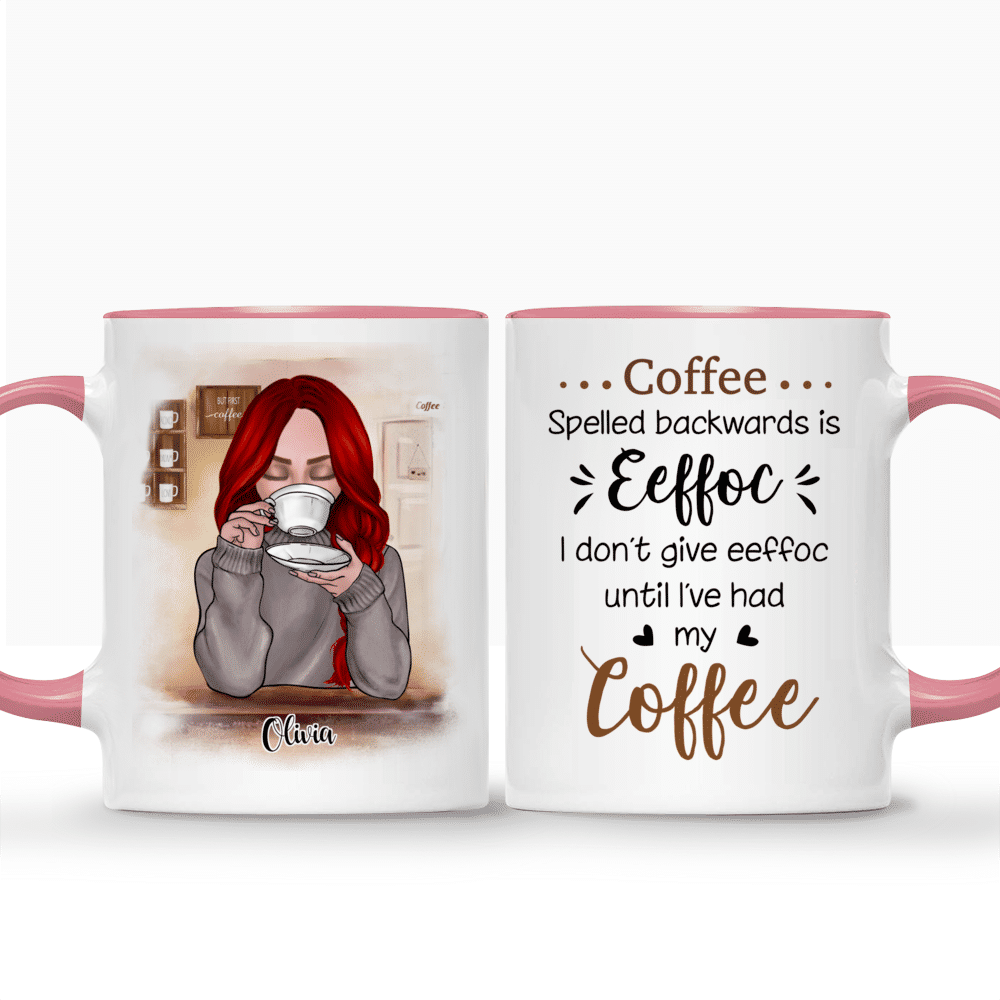  Panvola Coffee Lover Gifts - Coffee Spelled Backward As I Don't  Give Eeffoc Until I Had My Coffee Mug 11 oz - Gifts for Office Coworkers  Boss : Home & Kitchen