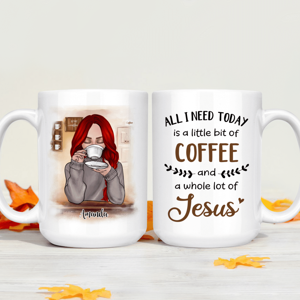 Mornings Like These Need a Little Bit of Coffee and a Whole Lot of Jesus -  Engraved YETI Tumbler