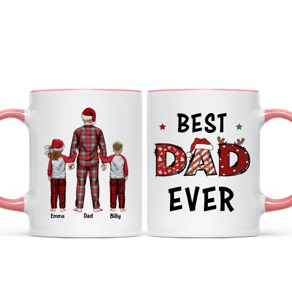 Family Christmas - Best Dad Ever - Personalized Mug_4