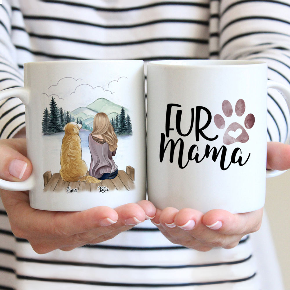 Feminine Florals Personalized Mom Coffee Mug 11 oz White