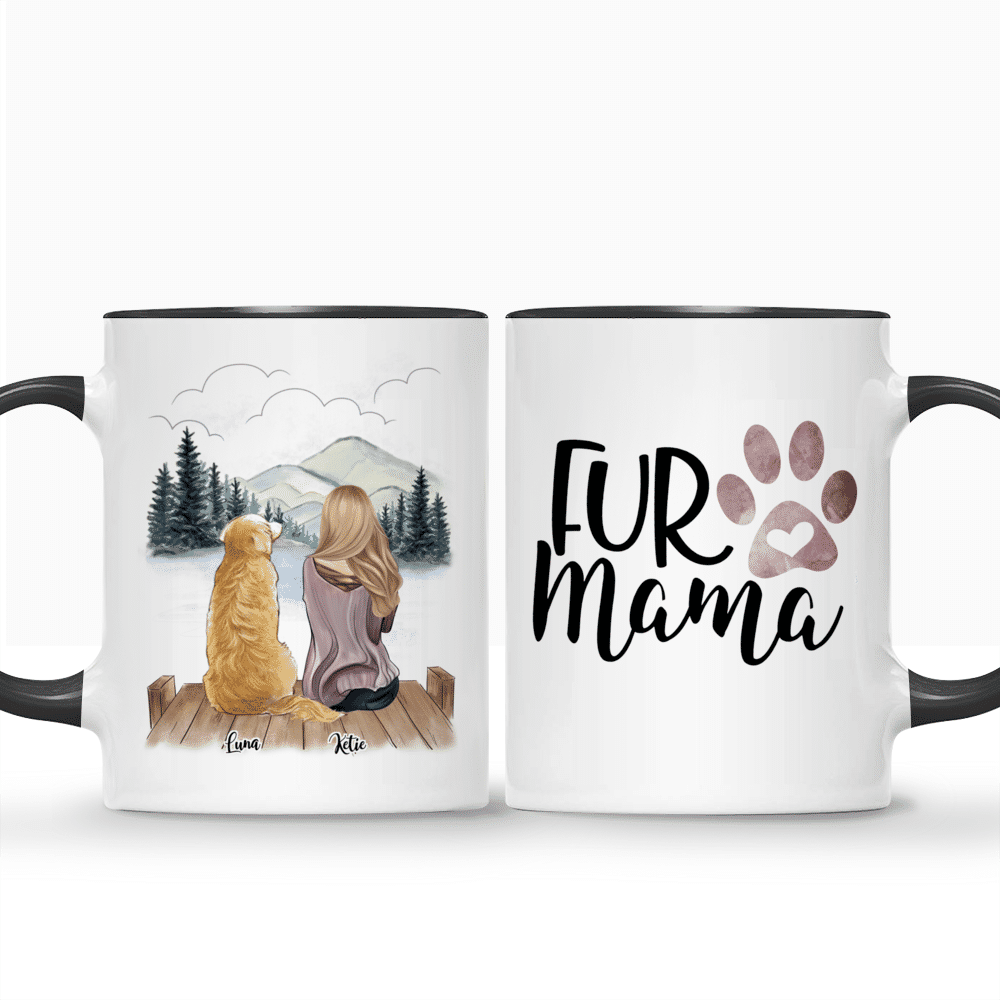 Custom Coffee Dog Mugs - Girl and Dogs - World's Best Dog Mom