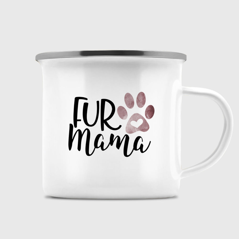 Fur Mama, Best Dog Mom Mugs, Customized Mugs for Dog Lovers