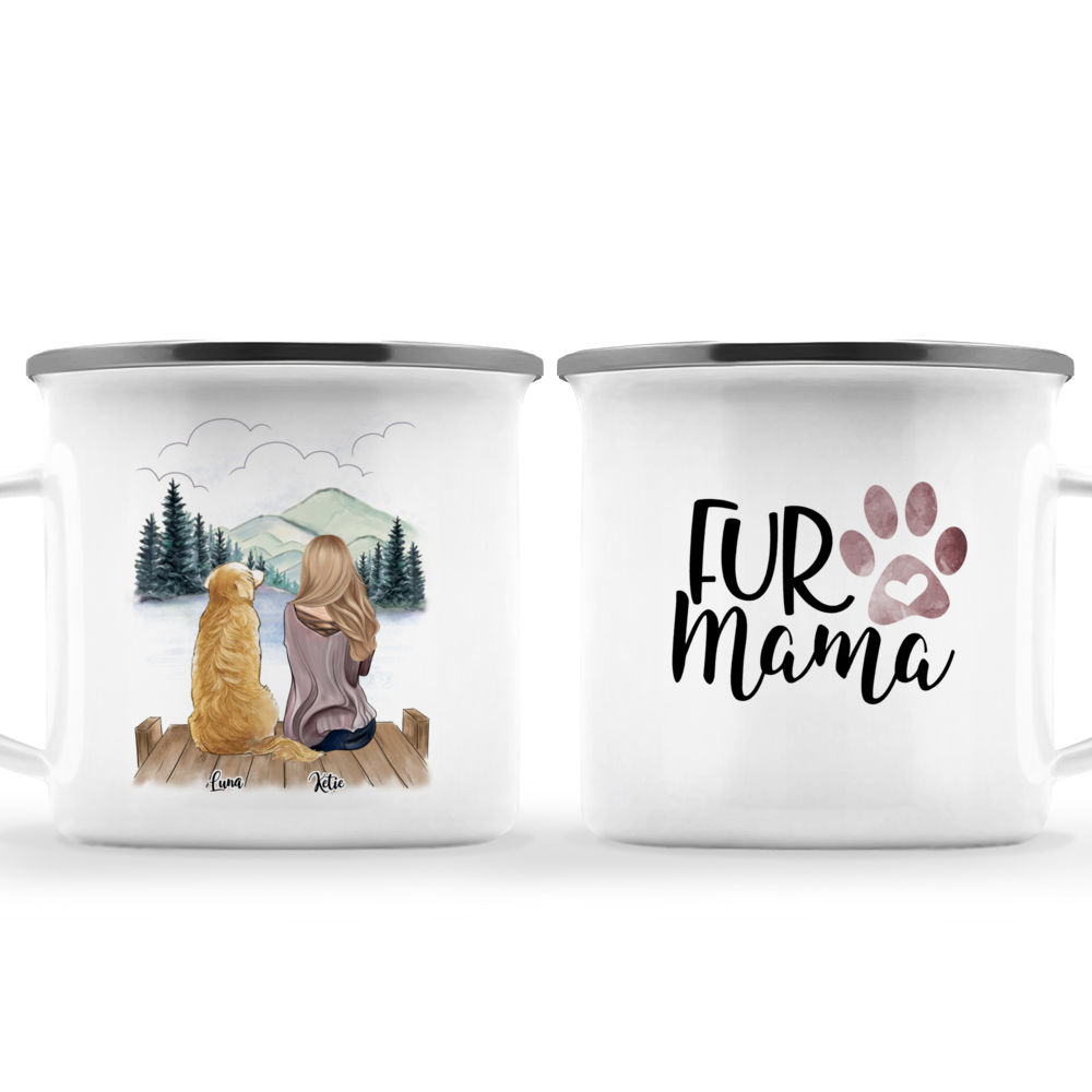 Fur Mama, Best Dog Mom Mugs, Customized Mugs for Dog Lovers