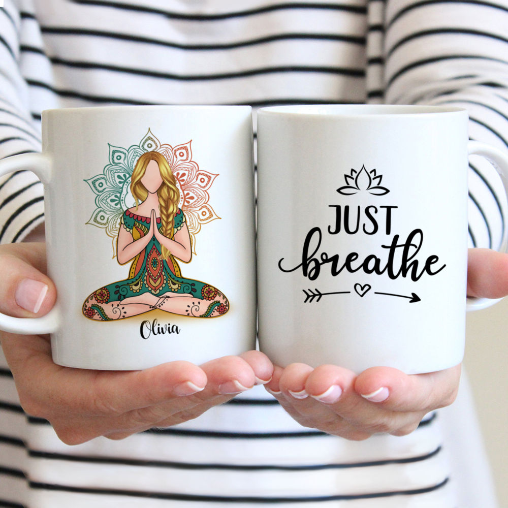 Yoga Mug Yoga Gift Yoga Watercolor Art Mug Yoga Coffee Mug Unique Yoga Gifts  