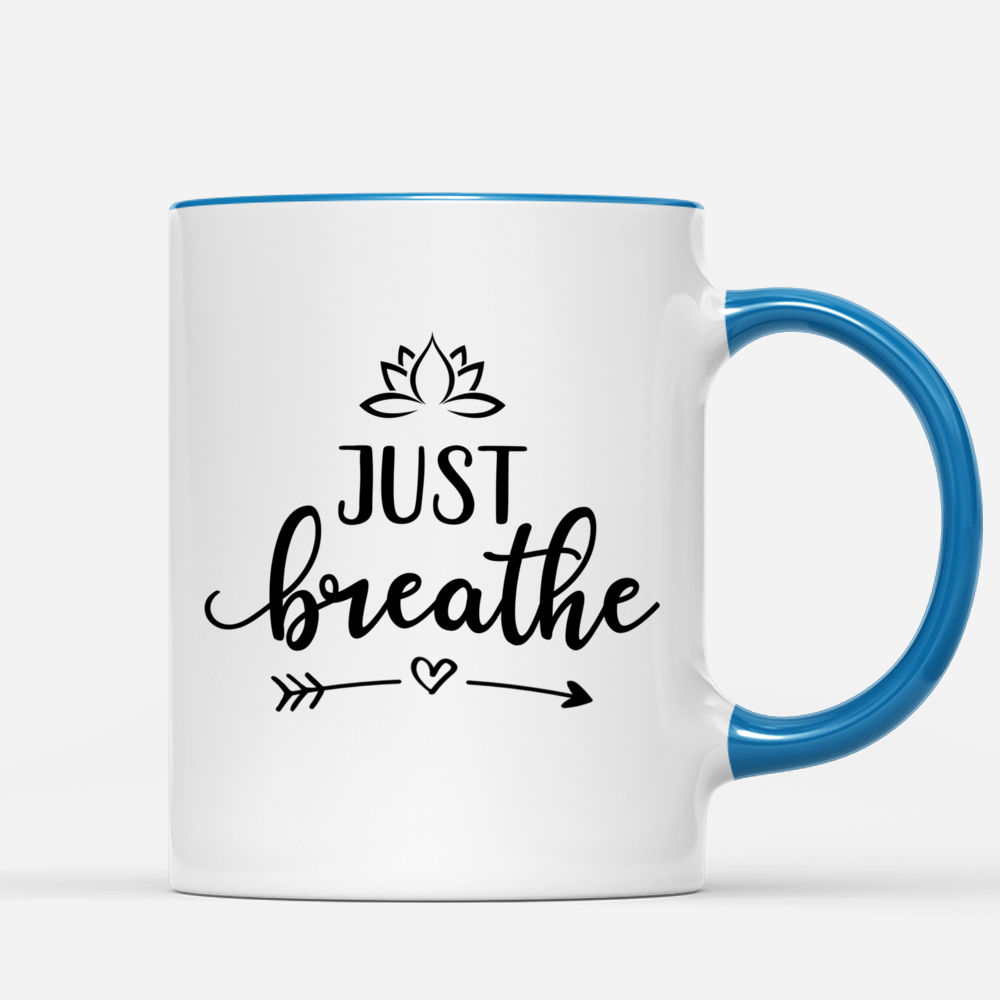 Personalized Mug - Yoga Mug - Just Breathe