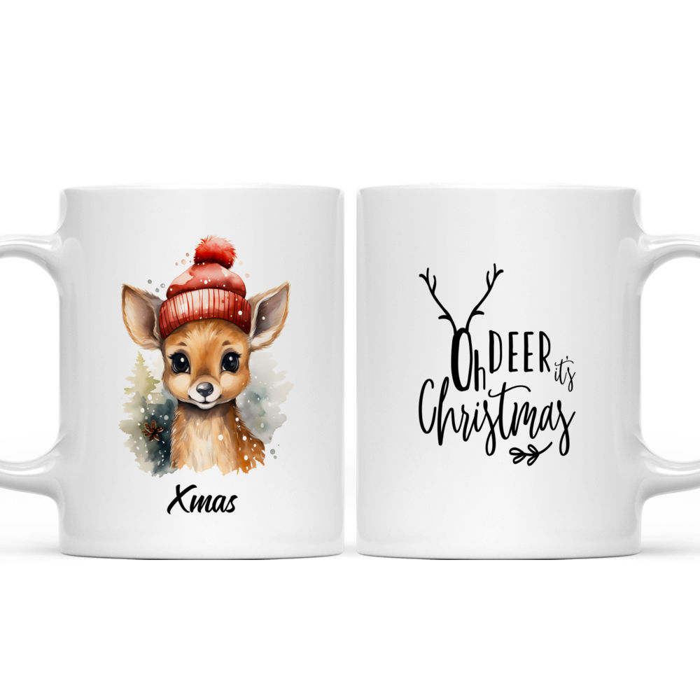 Christmas Mug - Cute Deer Christmas Gift - Personalized Mug_3