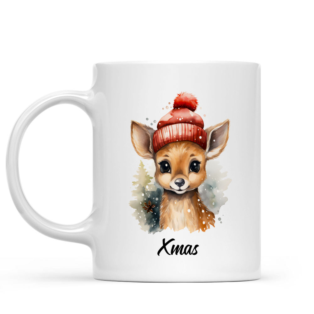 Christmas Mug - Cute Deer Christmas Gift - Personalized Mug_1