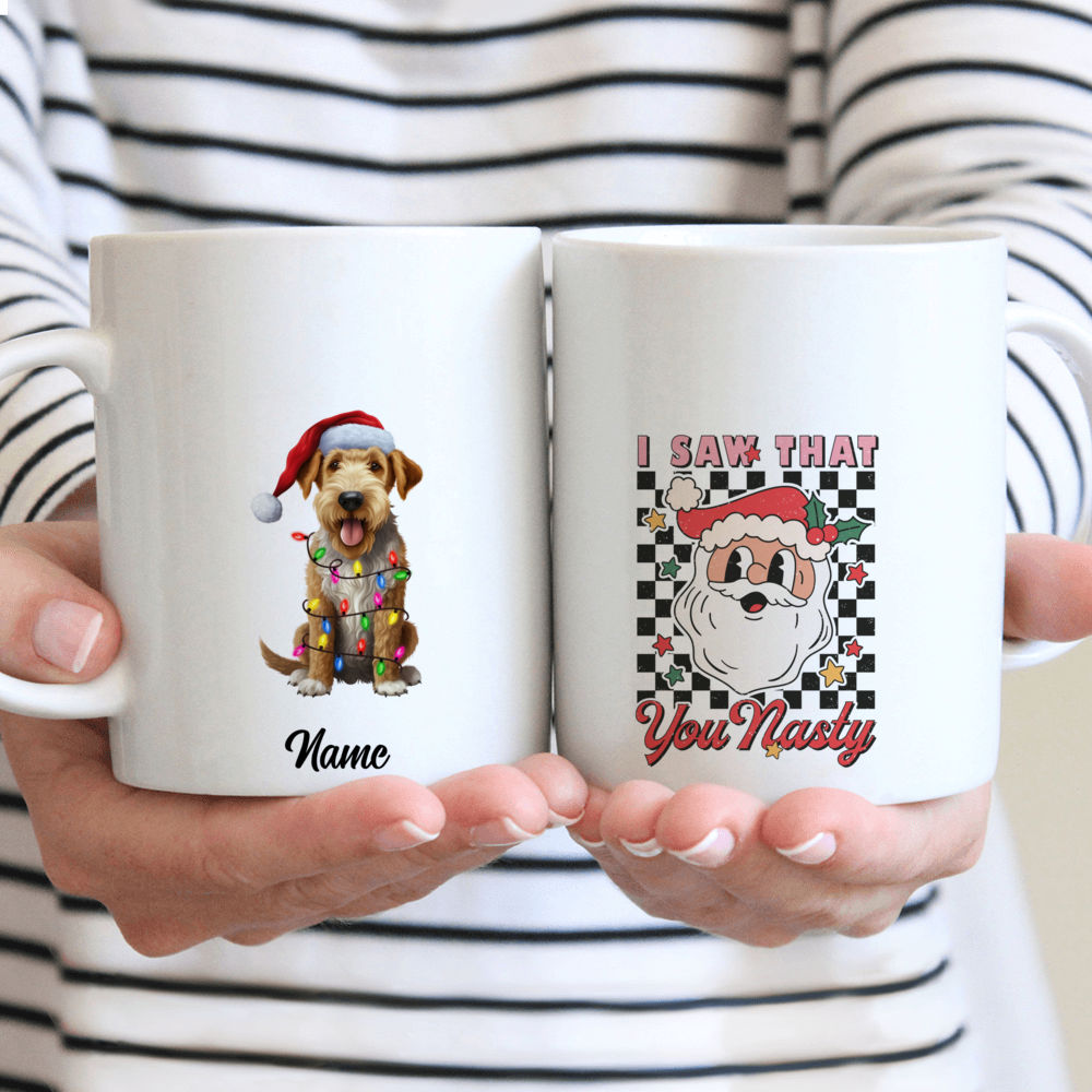 Custom Christmas Penguins Espresso Cup (Personalized)