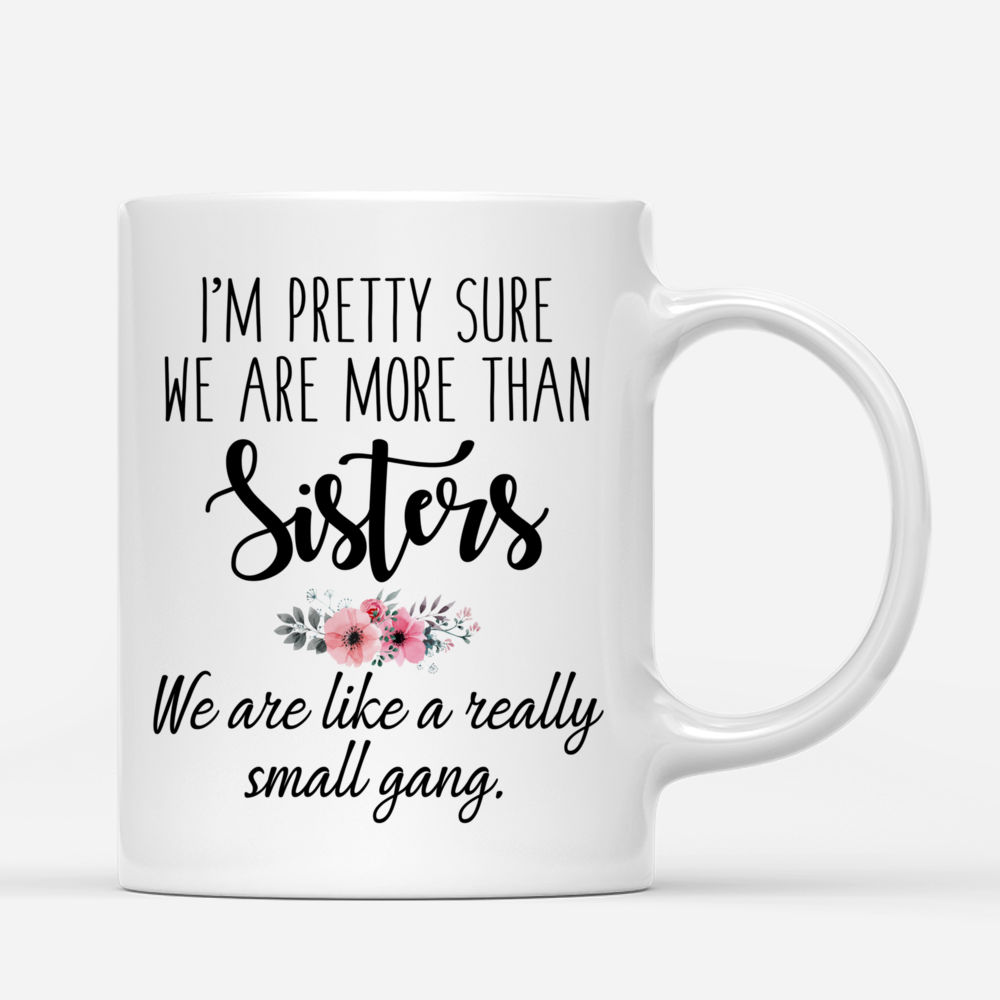 Sisters - Elderly Sisters -  I'm Pretty Sure We Are More Than Sisters. We Are Like A Really Small Gang - Personalized Mug_2