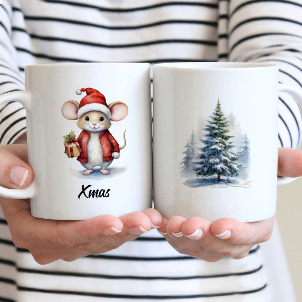 Christmas Mouse Mug - Christmas Mouse Mug - Personalized Mug -37839