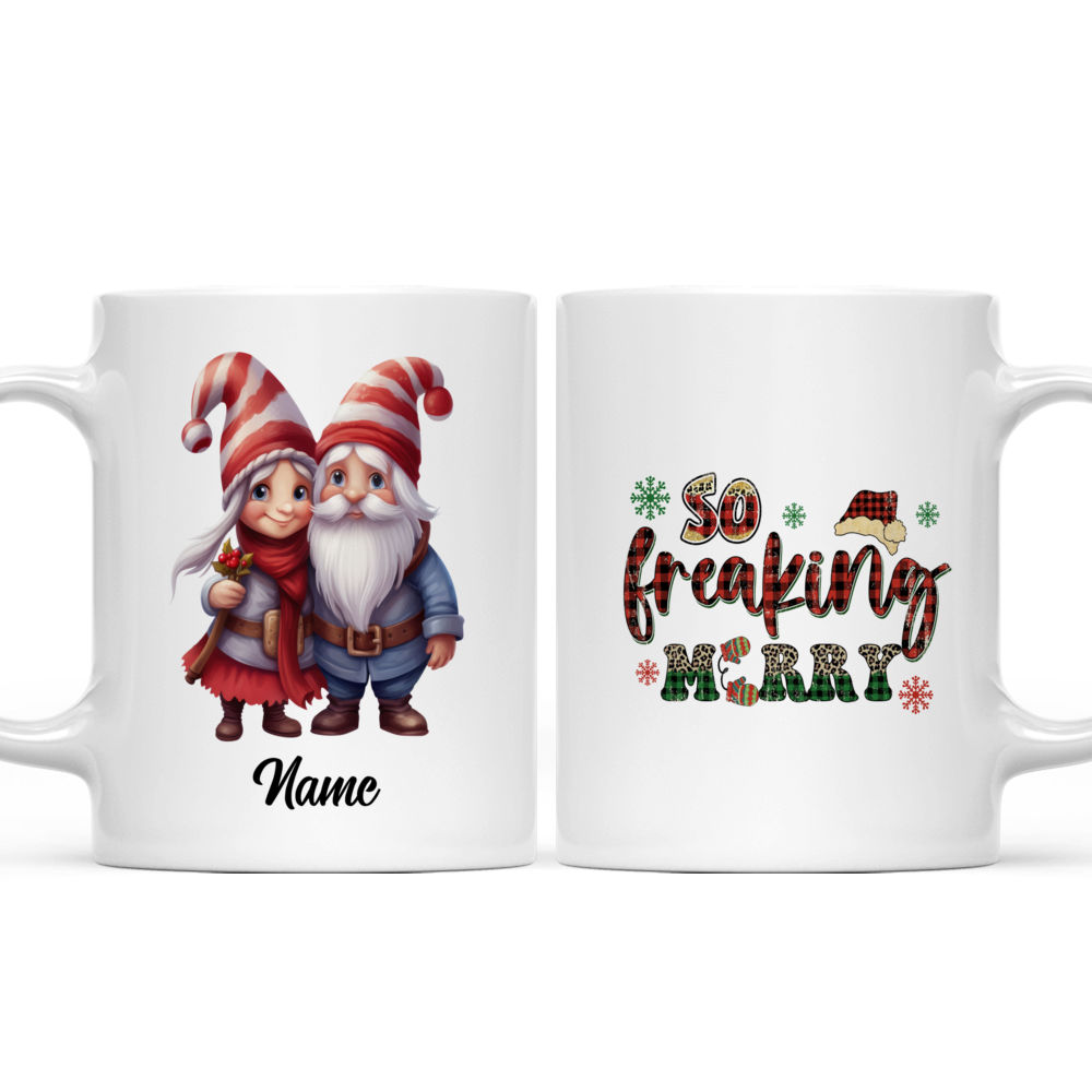 Christmas Couple Mug - Christmas Couple Custom Mug - Retro Christmas Couple Mug - Vintage Gifts For Family, Friends, Couple, Brother, Sister, Parents -  Personalized Mug - 37859 - Personalized Mug_3