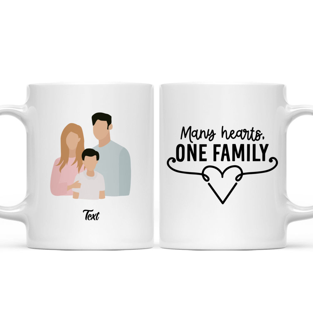 Family Mug - Family Mug - I Love My Family - Cute Little Mug - Lovely Gifts For Family, Friends, Couple, Brother, Sister, Parents, Grandpas, Grandmas -  Personalized Mug - 37890 37892_3