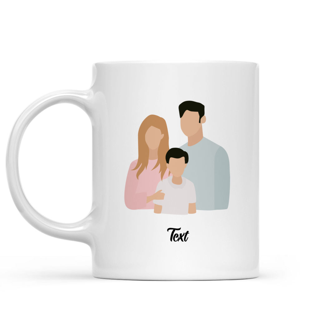 Family Mug - Family Mug - I Love My Family - Cute Little Mug - Lovely Gifts For Family, Friends, Couple, Brother, Sister, Parents, Grandpas, Grandmas -  Personalized Mug - 37890 37892_1