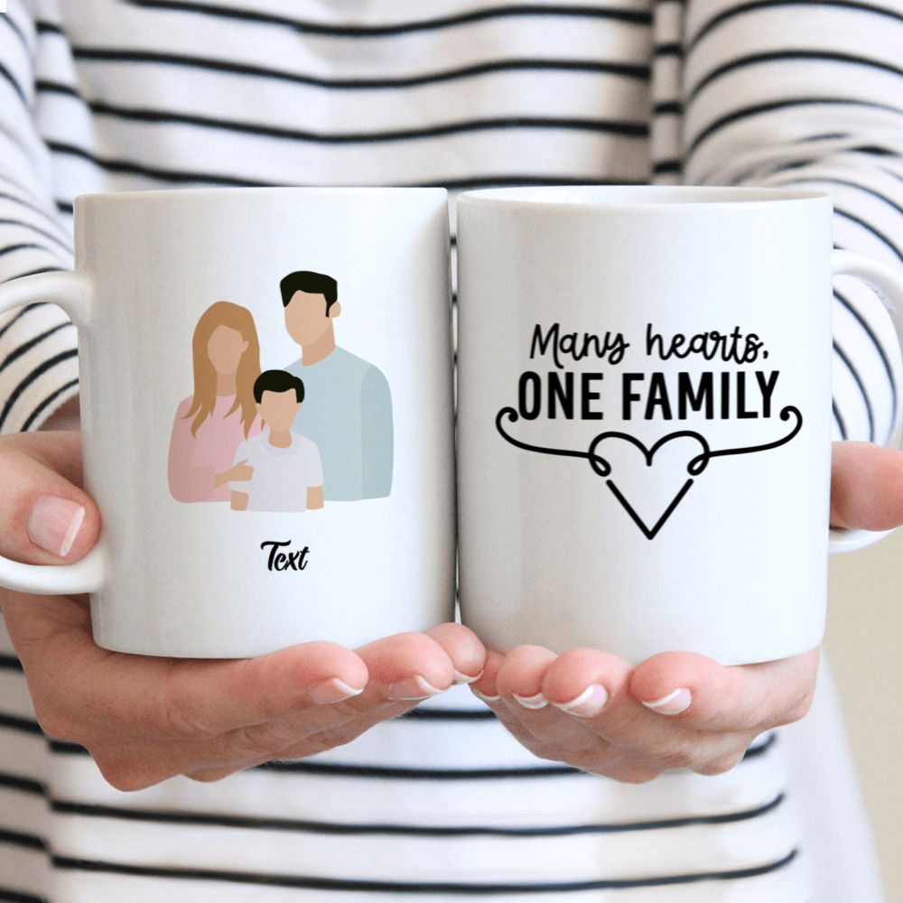 Family Mug - Family Mug - I Love My Family - Cute Little Mug - Lovely Gifts For Family, Friends, Couple, Brother, Sister, Parents, Grandpas, Grandmas -  Personalized Mug - 37890 37892