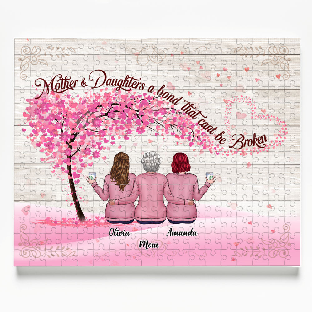 Jigsaw Puzzle Personalized - Mother & Daughters A Bond That Can't Be Broken - Best Gift XMAS 2024 - Personalized Puzzle_7