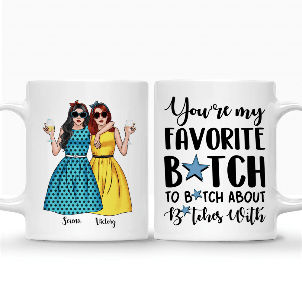 Personalized Mug - Vintage best friends - You're my favorite B to B about B with_3