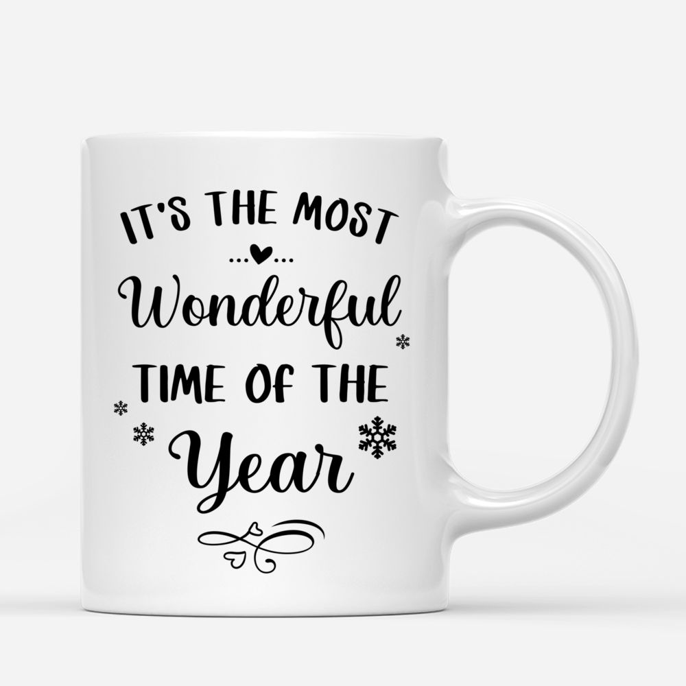 Personalized Mug - Christmas Kissing Couple - It's the most wonderful time of the year - Couple Gifts, Valentines Gifts_2