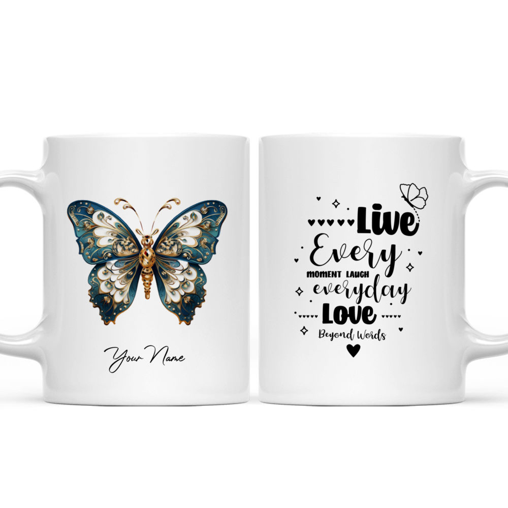 Butterflies - Custom Mug -  Colorful Butterflies Mug - Perfect Gifts For Family, Friends, Couple, Brother, Sister, Parents, Grandpas, Grandmas -  Personalized Mug - 38083 38088