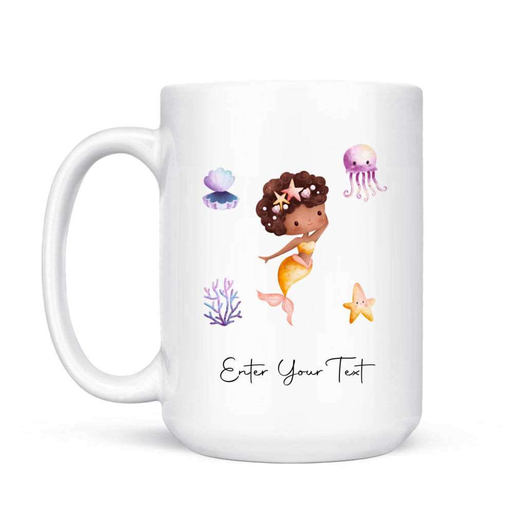 Mermaid Mug - Mermaid Mug - Custom Mug - Littler Mermaid And Sea Creatures  Mug - Gifts For Family, Couple, Wife, Parents, Grandmas, Siblings, Sister,  Daughter, Friends - Personalized Mug - 38123 38136
