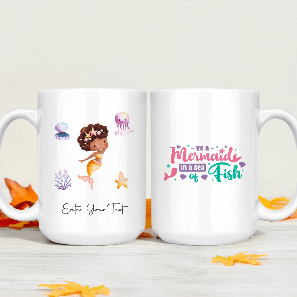 Personalized Mermaid Coffee Mug, Custom Mug, Gift for Her, Mermaid Tail,  Mermaid Life, Birthday Gift, Gift for Girl, Mermaid Coffee Cup 