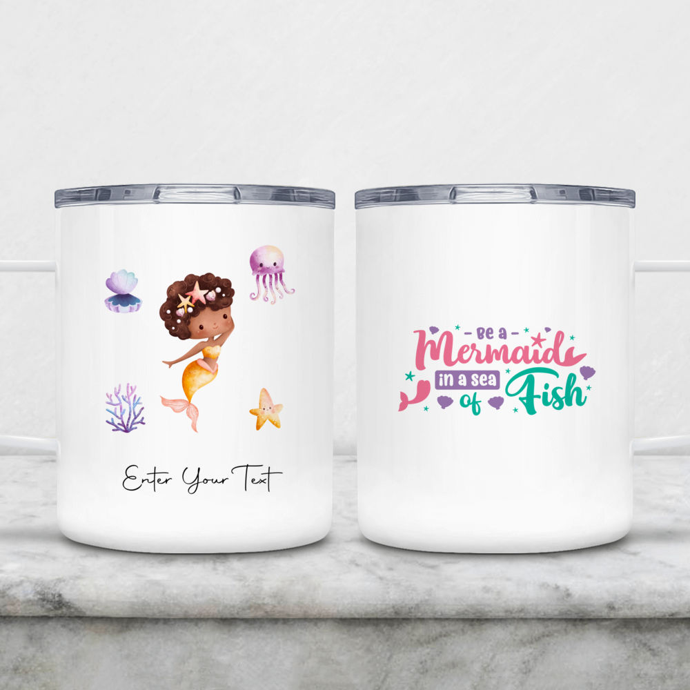 Mermaid Mug - Mermaid Mug - Custom Mug - Littler Mermaid And Sea Creatures  Mug - Gifts For Family, Couple, Wife, Parents, Grandmas, Siblings, Sister,  Daughter, Friends - Personalized Mug - 38123 38136