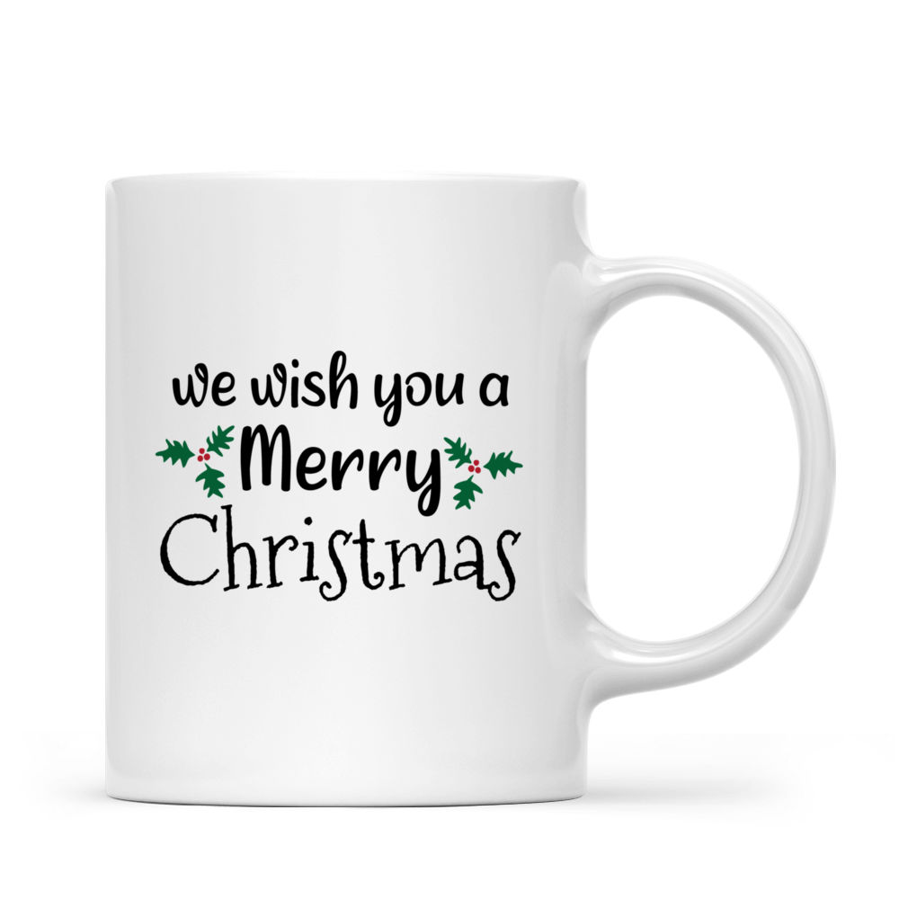 Cute Christmas Mug With Deers, Minimalist Christmas Mug, Christmas