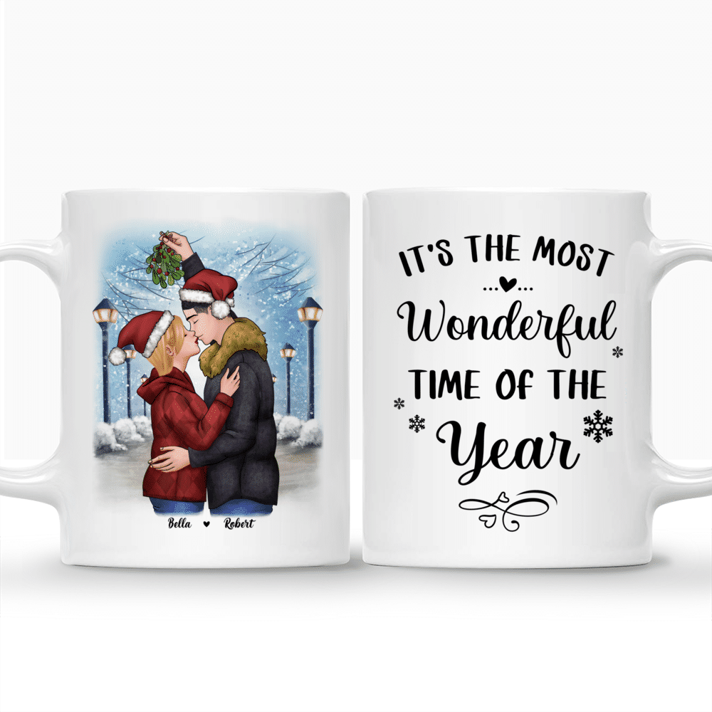 Personalized Mug - Christmas Couple - It's the most wonderful time of the year - Couple Gifts, Valentines Gifts_3