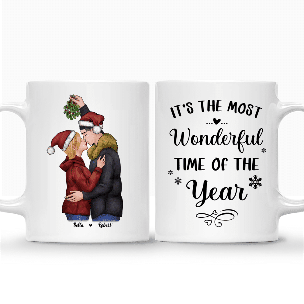 Personalized Mug - Christmas Couple - It's the most wonderful time of the year - Couple Gifts, Valentines Gifts_3