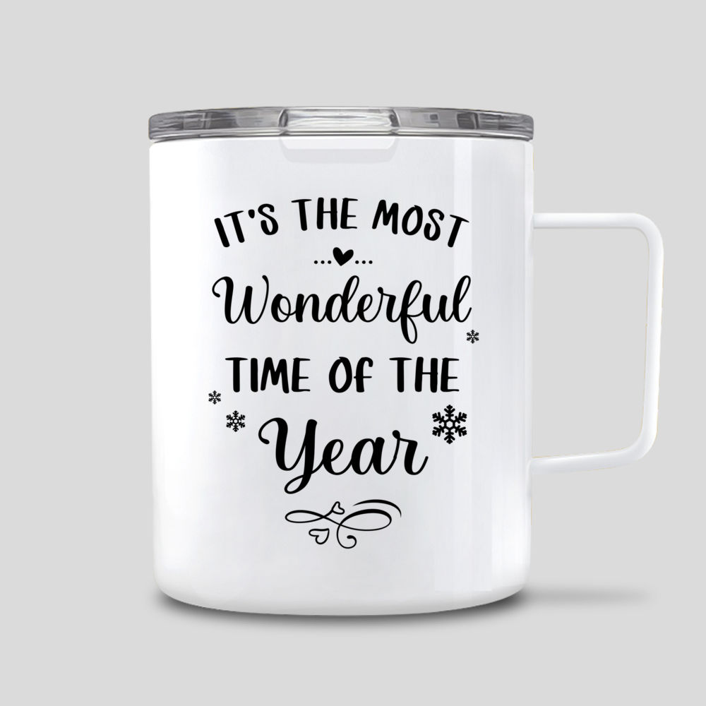 Personalized Mug - Christmas Couple - Ver 2.2 - It's the most wonderful time of the year_2