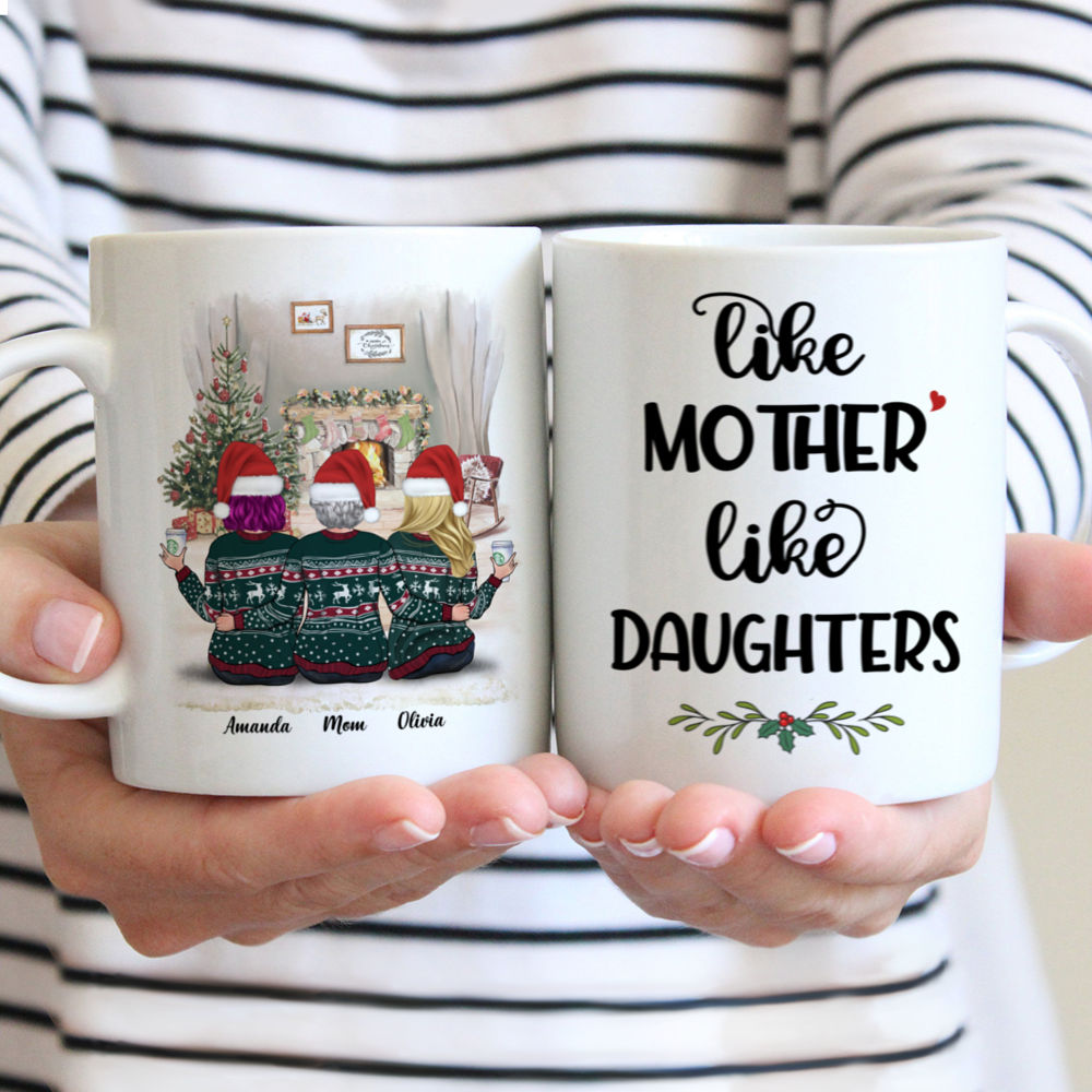 Christmas Personalized Mugs - Like Mother Like Daughters