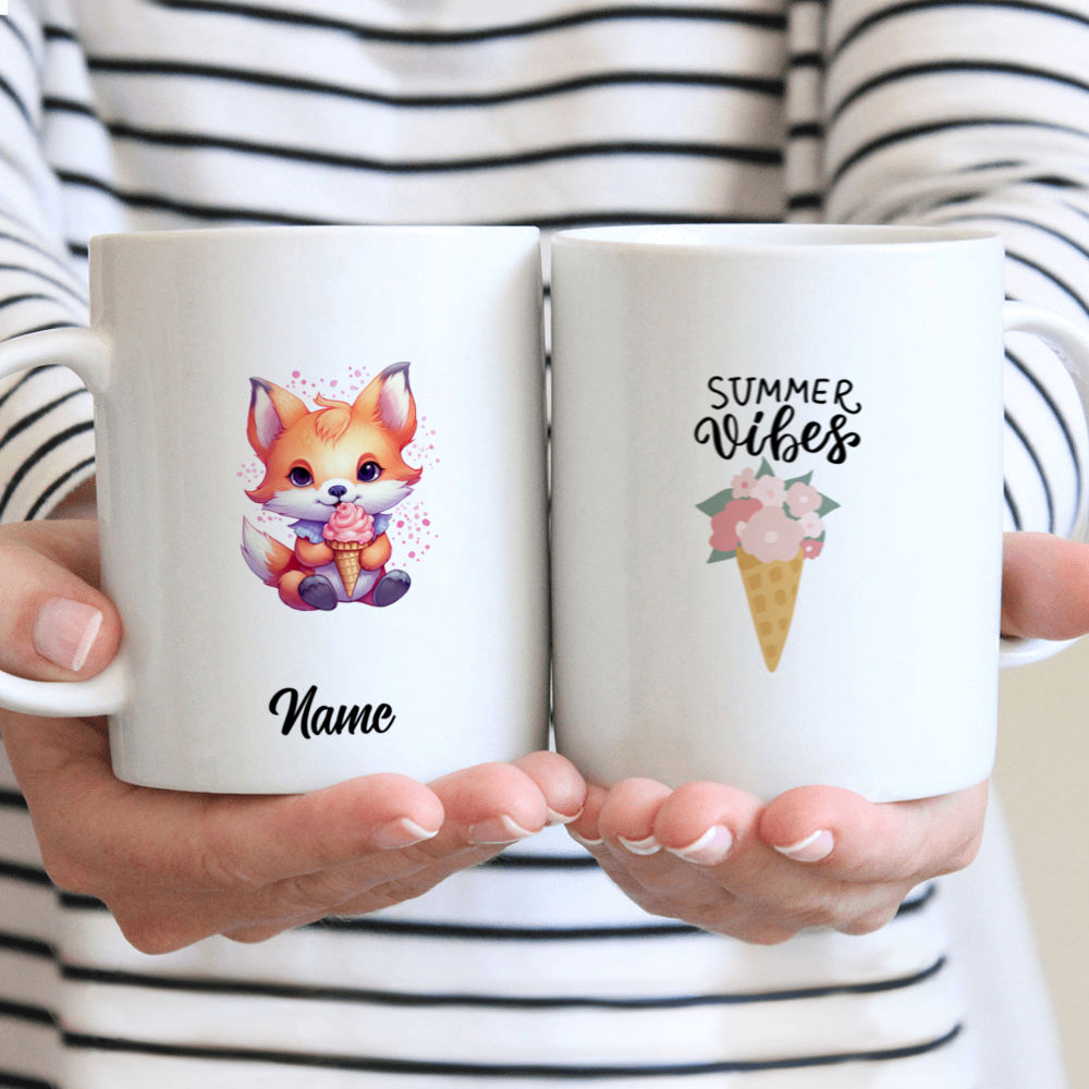 Foxblossom Co. Personalized Glass Mug