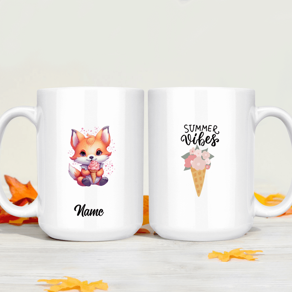 Foxblossom Co. Personalized Glass Mug