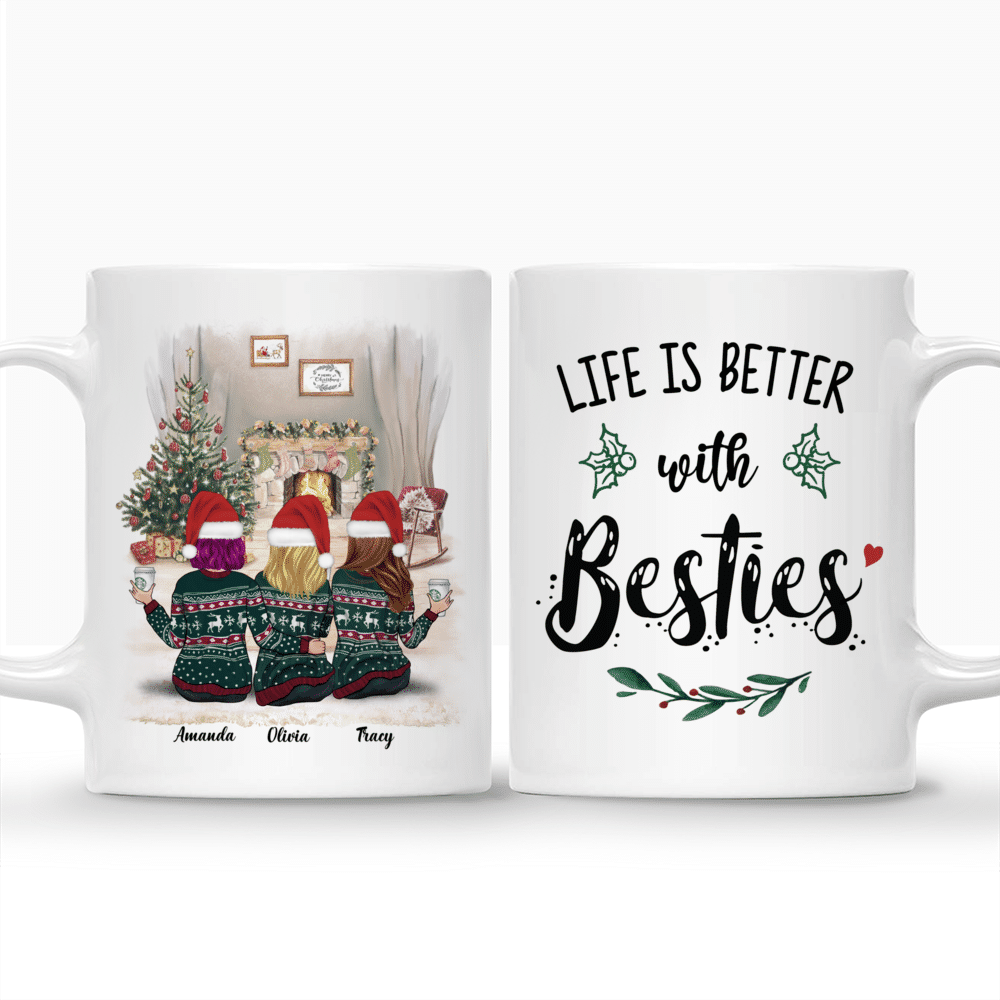 Personalized Mug - Xmas Mug - Life Is Better With Besties_3