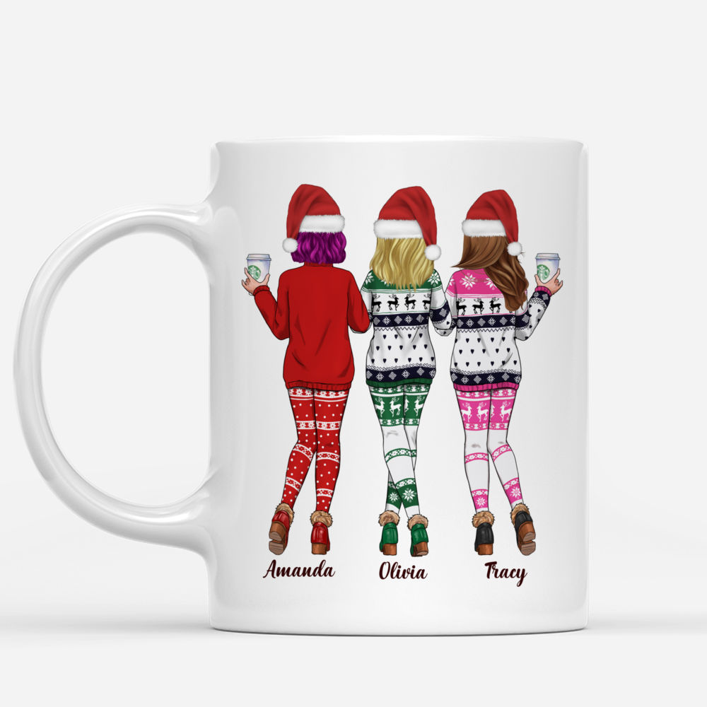 Personalized Mug - Xmas Mug - Sweaters Leggings - Life Is Better With Sisters_1