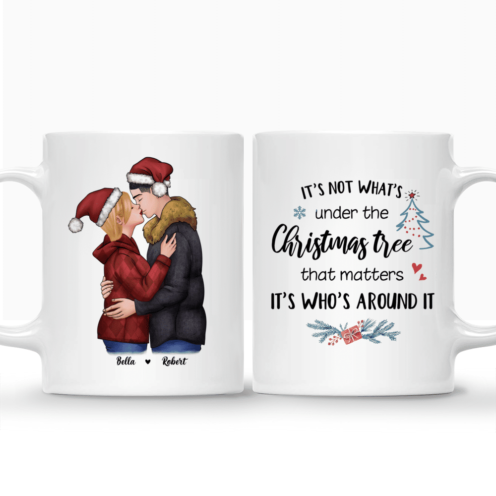 Personalized Mug - Christmas Couple - It's not what's under the Christmas tree that matters, it's who's around it - Couple Gifts_3