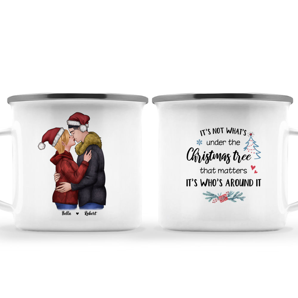 Personalized Mug - Christmas Kissing Couple - It's not what's under the  Christmas tree that matters, it's who's around it - Couple Gifts,  Valentines Gifts