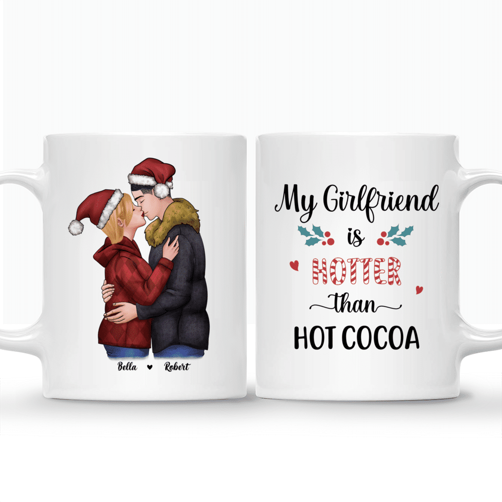 Personalized Mug - Christmas Couple - Ver 1.2 - My girlfriend is hotter than hot cocoa_3