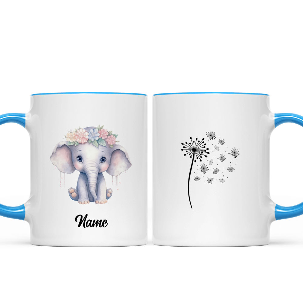 Personalized Mom Edge to Edge Coffee Mug - Elephant Mug - New Mom Mug -  Unifury