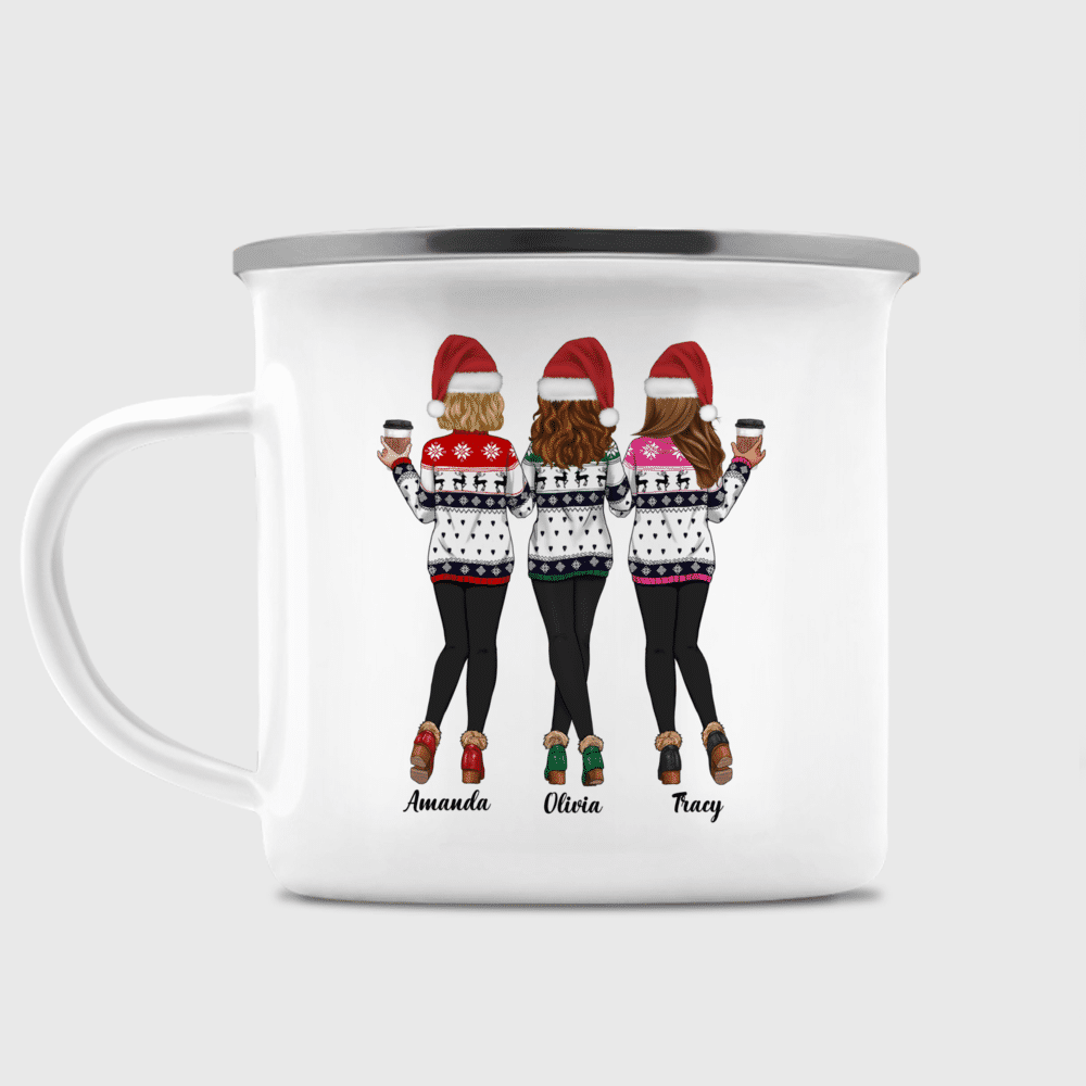 Personalized Sister Mug - Sweaters Leggings Life Is Better With Sisters v2_1