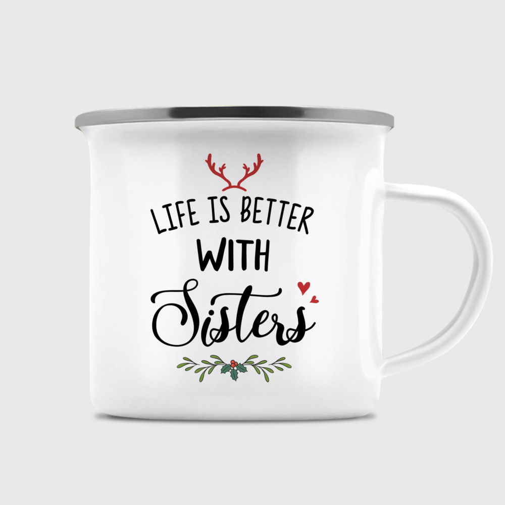 Personalized Sister Mug - Sweaters Leggings Life Is Better With Sisters v2_2