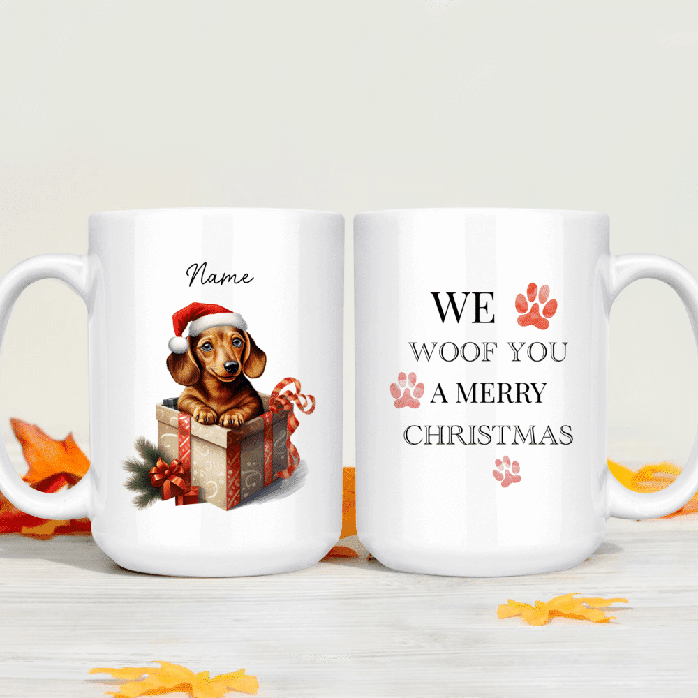 Personalized Coffee Mug Merry Christmas, Custom Name Happy Fox And Penguin  Under Christmas Tree Novelty Cup, Gift For Brother, Sister, Son, Daughter,  Children On Birthday, Christmas 