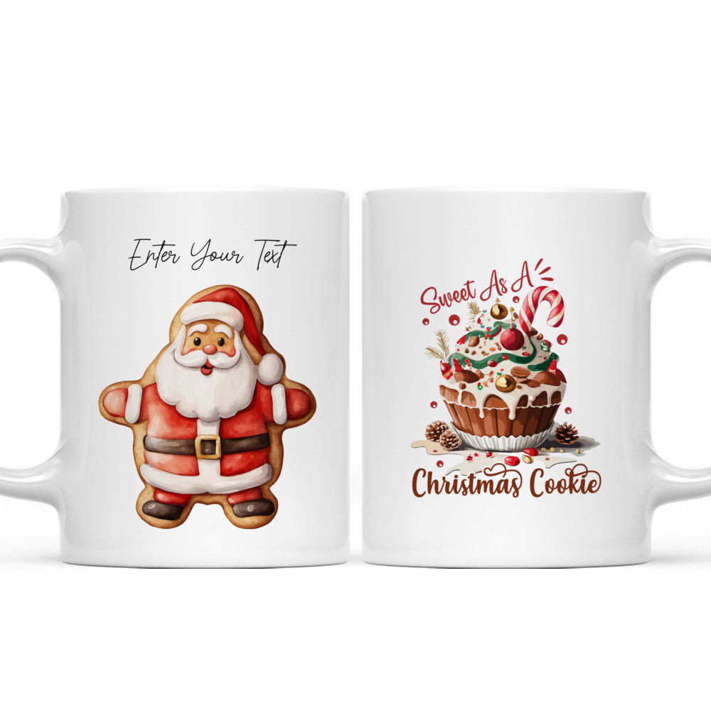 Christmas Mug - Christmas Cookies – Cute Santa Snowman Rudolph Cookies  Mug - Custom Mug  - Xmas Mug - Merry Xmas Gifts For Bestie, Family, Friend, Parents, Sister, Brother -  Personalized Mug - 38609 38610_3