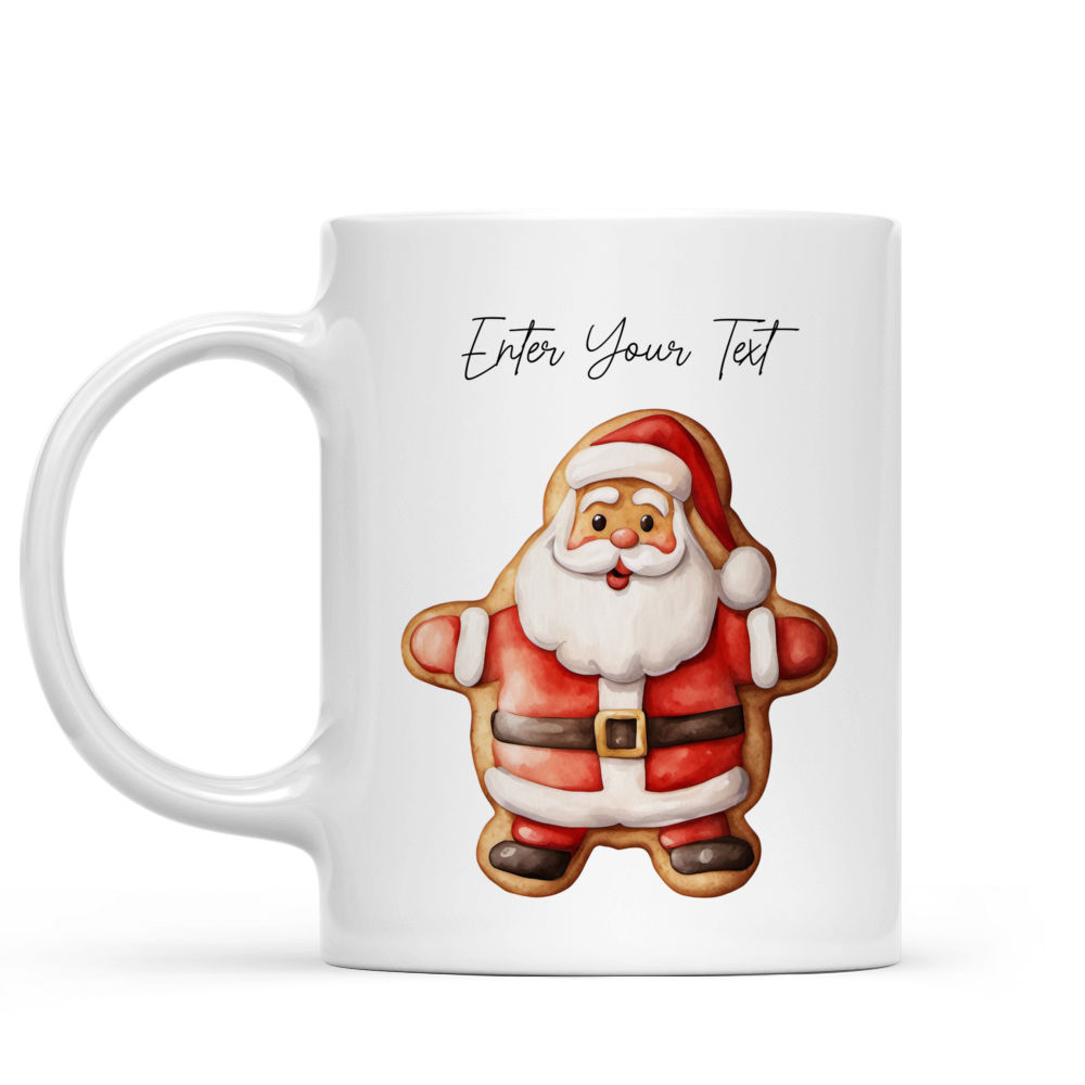 Christmas Mug - Christmas Cookies – Cute Santa Snowman Rudolph Cookies  Mug - Custom Mug  - Xmas Mug - Merry Xmas Gifts For Bestie, Family, Friend, Parents, Sister, Brother -  Personalized Mug - 38609 38610_1