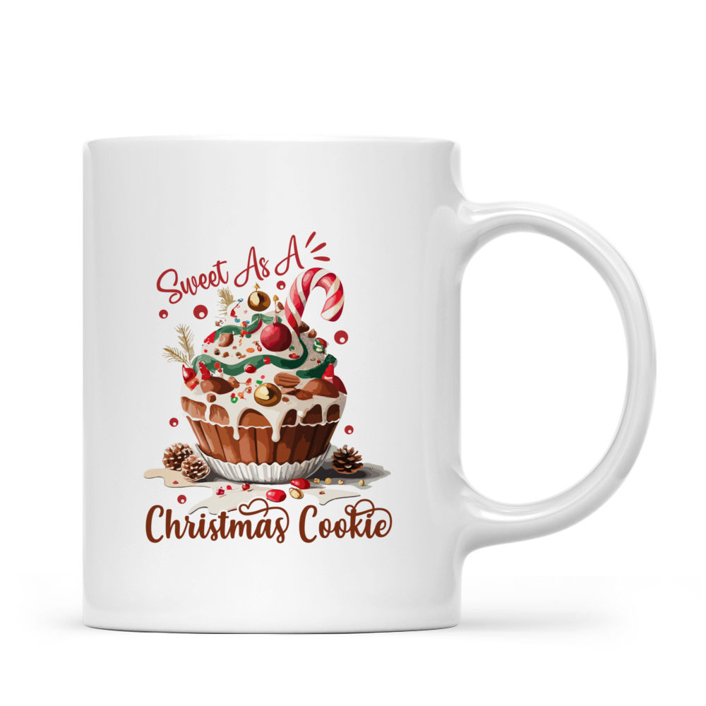 Christmas Mug - Christmas Cookies – Cute Santa Snowman Rudolph Cookies  Mug - Custom Mug  - Xmas Mug - Merry Xmas Gifts For Bestie, Family, Friend, Parents, Sister, Brother -  Personalized Mug - 38609 38610_2